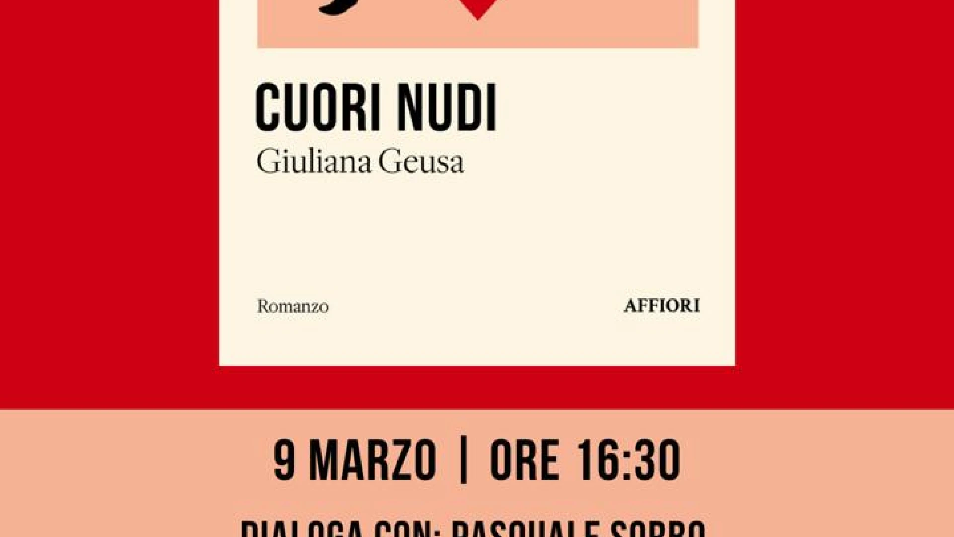 Un viaggio tra le sfumature dell'animo umano: presentazione di "Cuori nudi" di Giuliana Geusa